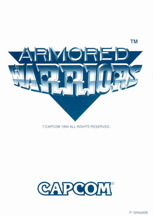 Armored Warriors (941024 USA) Arcade Game Cover
